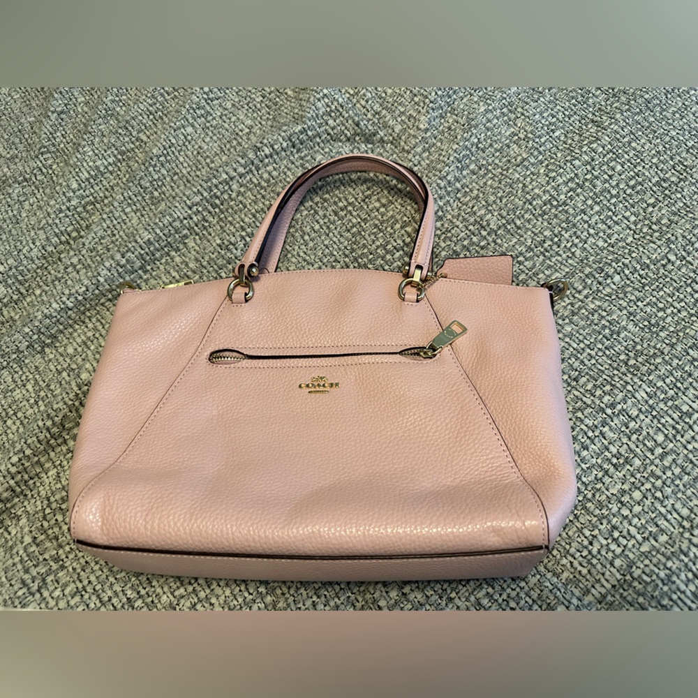 Lilac Coach Leather satchel/crossbody